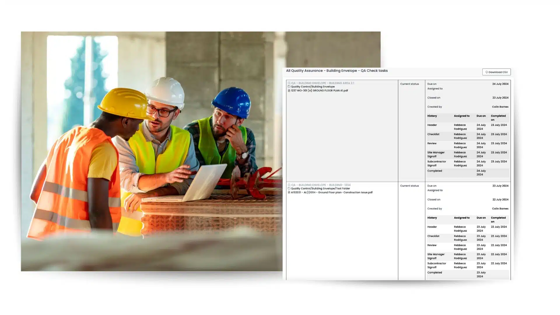 Construction Quality Assurance Software