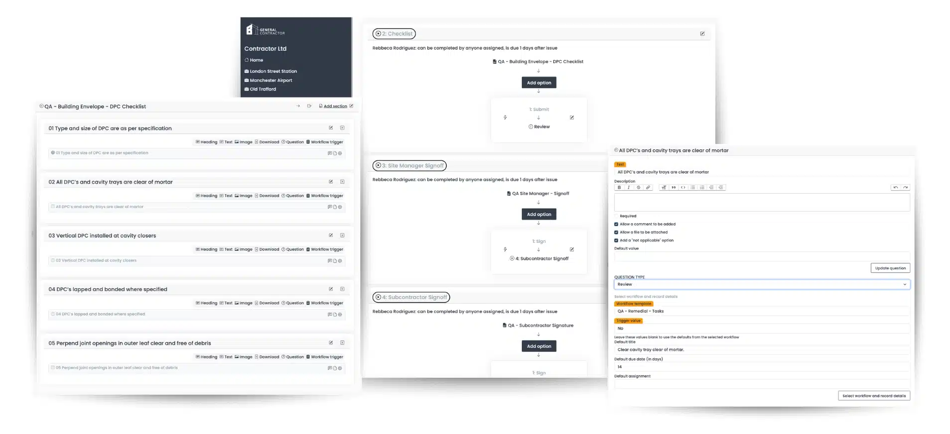 Construction Quality Assurance Software